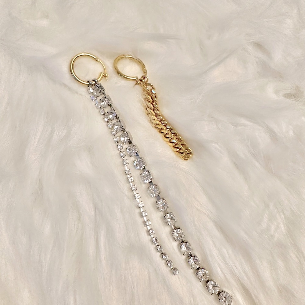 MM6 asymmetrical earrings